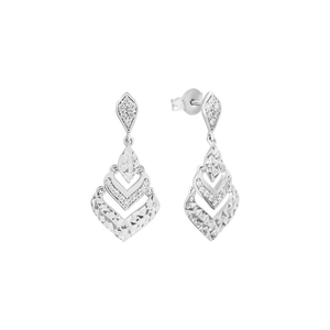 Bông tai Bạc đính đá PNJSilver XMXMW000046