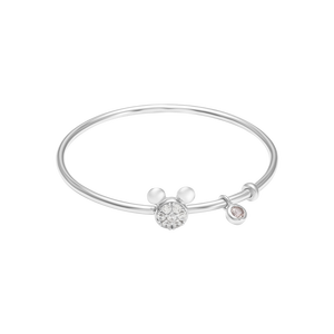 Vòng tay trẻ em bạc đính đá Disney|PNJ Mickey ZTXMW000002