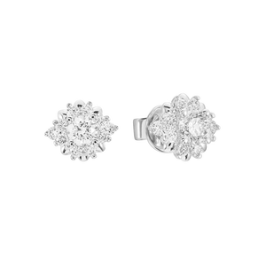 Bông tai Kim cương Vàng trắng 14K PNJ DDDDW000594