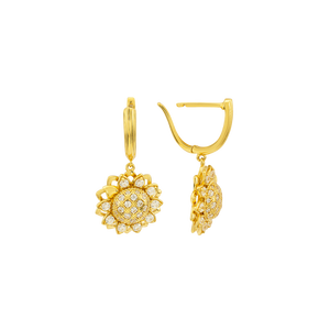 Bông tai Vàng 10K đính đá ECZ PNJ Sunnyva XMXMY006000