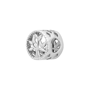 Hạt charm xỏ bạc DIY PNJSilver hình cái cây 0000W060014