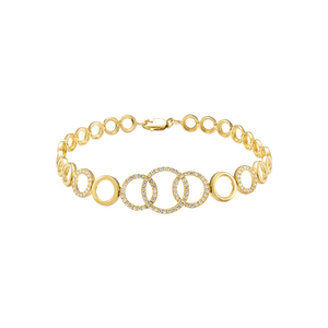 Lắc tay Vàng 18K đính đá CZ PNJ XM00Y000022