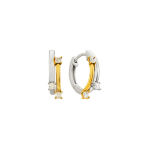 Bông tai Bạc đính đá STYLE By PNJ Barcode XM00C000031