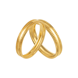 Cặp nhẫn cưới Vàng 18K PNJ Sánh Duyên 00340-00341