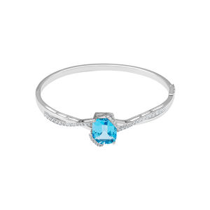 Vòng tay Vàng trắng 14K đính đá Topaz PNJ TPXMW000019