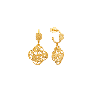 Bông tai Vàng 18K PNJ Kim Bảo Như Ý 0000Y002751