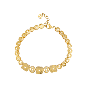 Lắc tay Vàng 18K PNJ Kim Bảo Như Ý 0000Y003216