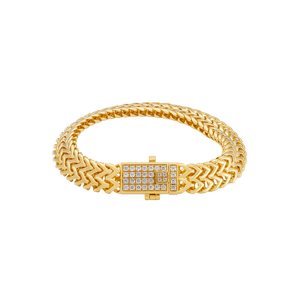 Lắc tay nam Vàng 14K đính đá CZ PNJ XMXMY000972