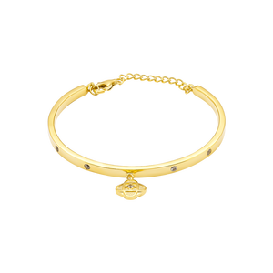 Vòng tay Vàng 10K đính đá ECZ PNJ Kim Bảo Như Ý XMXMY003365