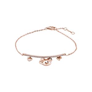 Lắc tay Bạc đính đá Disney|PNJ 101 Dalmatians XM00X000002