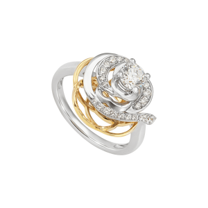 Nhẫn Vàng 10K đính đá ECZ PNJ Audax Rosa XMXMC000927