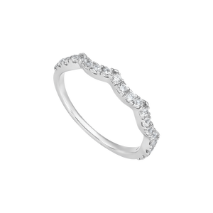 Nhẫn Vàng trắng 10K đính đá ECZ PNJ XM00W001326