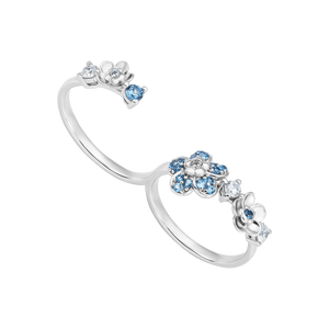 Nhẫn Vàng trắng 10K đính đá Sythetic PNJ Euphoria ZTMXW000019