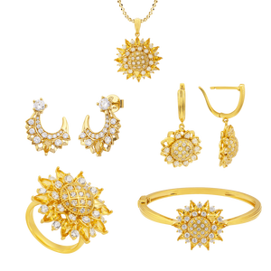 Bộ trang sức Vàng 10K đính đá ECZ PNJ Sunnyva 06000-00001