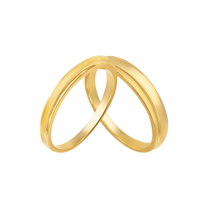 Cặp nhẫn cưới Vàng 18K PNJ Sánh Duyên 00290-00289