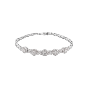 Lắc tay Kim cương Vàng trắng 14K PNJ DDDDW000140