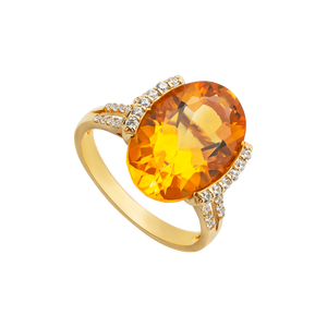 Nhẫn Vàng 18K đính đá Citrine PNJ CTXMY000210