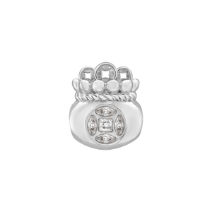 Hạt Charm đính đá PNJSilver hình túi tiền XMXMW060411