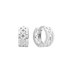 Bông tai Vàng trắng Ý 18K PNJ 0000W000156