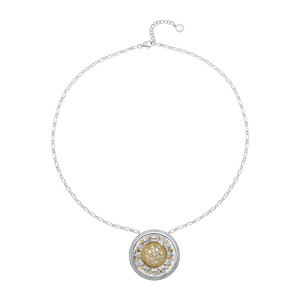 Dây cổ Vàng 10K đính Mother Of Pearl PNJ Sunnyva PMXMC000002