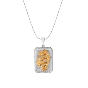 Mặt dây chuyền nam Kim cương Vàng 14K PNJ DD00C000143