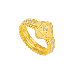 Nhẫn Vàng 10K đính đá ECZ PNJ Kim Bảo Như Ý XMXMY010477