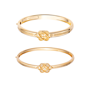 Bộ trang sức Vàng 10K đính đá ECZ PNJ Kim Bảo Như Ý 03384-001453