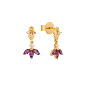 Bông tai Vàng 14K Đính đá synthetic Disney|PNJ Rapunzel ZTXMY001127