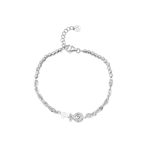 Lắc tay Vàng Trắng Ý 18K PNJ 0000W001230