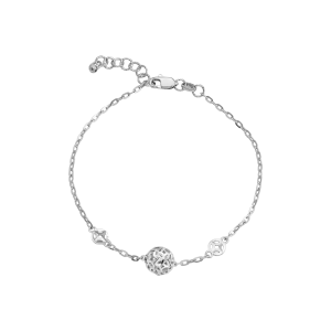 Lắc tay Vàng Trắng Ý 18K PNJ 0000W001259