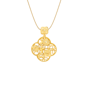 Mặt dây chuyền Vàng 18K PNJ Kim Bảo Như Ý 0000Y001486