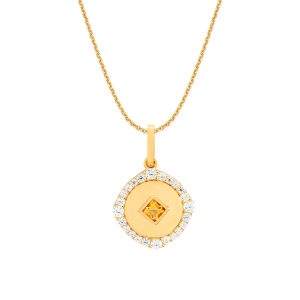 Mặt dây chuyền Vàng 18K đính đá Citrine PNJ CTXMY000314