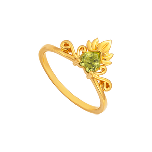 Nhẫn Vàng 14K Đính đá Peridot Disney|PNJ The Princess and the Frog NP00Y000019