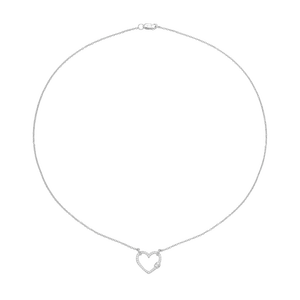 Dây cổ Kim cương Vàng trắng 14k PNJ DDDDW060147