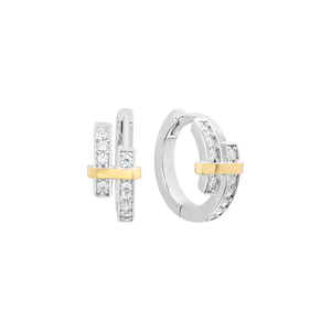 Bông tai Bạc đính đá STYLE By PNJ Active XMXMC060007