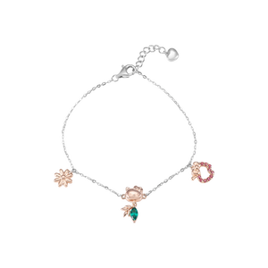 Lắc tay Bạc đính đá PNJ ❤️ HELLO KITTY ZTZTH000005