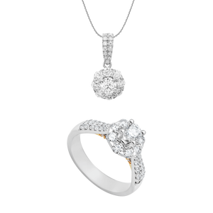 Bộ trang sức Kim cương Vàng 14K PNJ 00145-001729