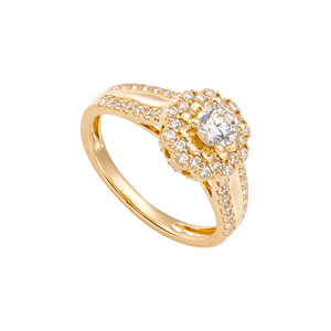 Nhẫn Vàng 18K đính đá ECZ PNJ XMXMY010580