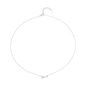 Dây cổ Bạc đính đá PNJSilver Chữ Love XMXMW060145