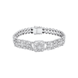 Lắc tay Kim cương Vàng Trắng 14K PNJ Kim Bảo Như Ý DDDDW000851