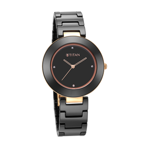 Đồng hồ Titan Nữ 95189KC02 Dây Ceramic 35 mm