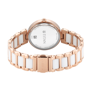 Đồng hồ Titan Nữ 95214KD02 Dây Kim Loại Ceramic 34 mm