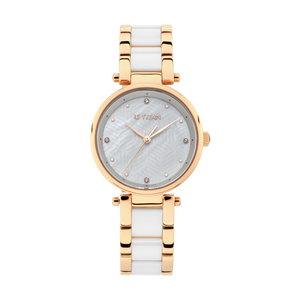 Đồng hồ Titan Nữ 95061WD04 Dây Ceramic 33 mm