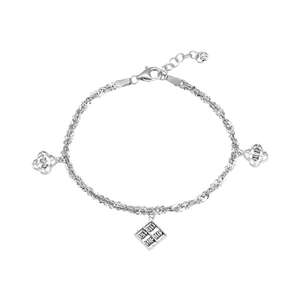 Lắc tay Vàng Trắng Ý 18K PNJ 0000W001270