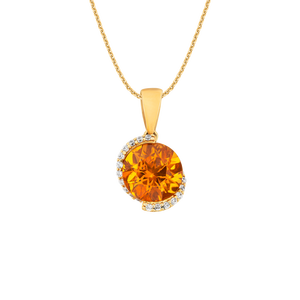 Mặt dây chuyền Vàng 18K đính đá Citrine PNJ CTXMY000102