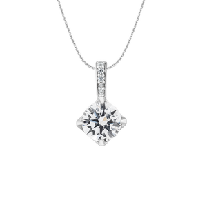 Mặt dây chuyền Vàng trắng 10K đính đá ECZ PNJ XMXMW000414