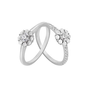 Bộ trang sức Kim cương Vàng Trắng 14K PNJ 060431-060524