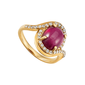 Nhẫn Vàng 18K đính đá Ruby PNJ RBXMY000614