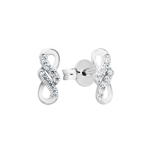 Bông tai bạc đính đá PNJSilver My Feeling XM00K000175