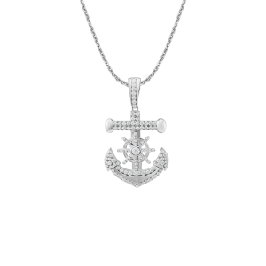 Mặt dây chuyền nam Bạc đính đá PNJSilver XMXMW000049